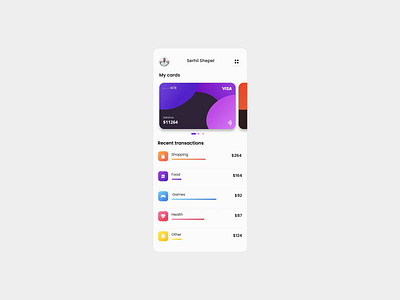 Finance animation design flat minimal ui ux web website