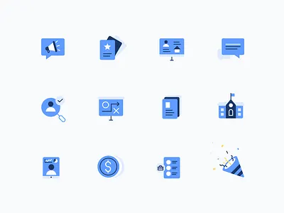 NurseFly Marketing Icons blue branding clean conversation deck design health icon illustration linework logo mark marketing money nurse person sales