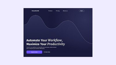 UI Challenge #003 Landing Page