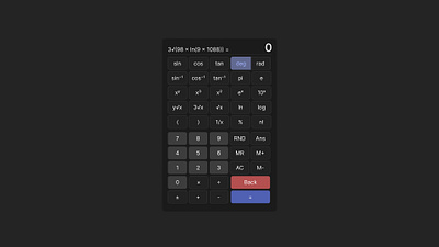 UI Challenge #004 Calculator