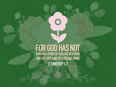 PCM Design Challenge | 2 Timothy 1:7 art artwork church design design challenge graphic design pcmchallenge prochurchmedia social media typography