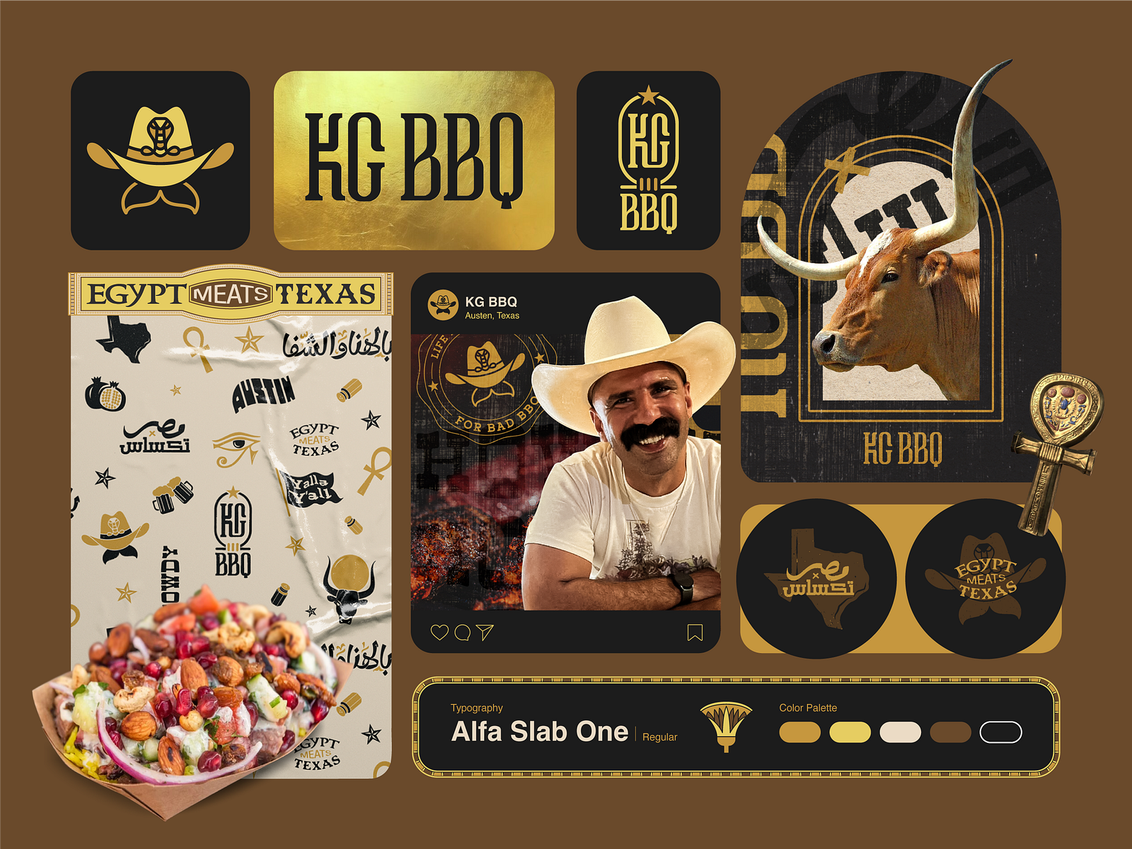 KG BBQ - Brand Identity by Khater on Dribbble