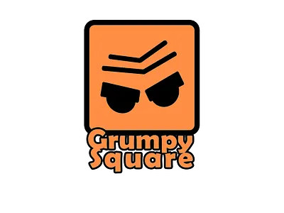 Grumpy Square branding design icon logo tshirtdesign