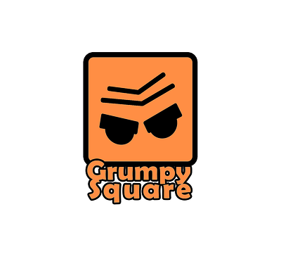 Grumpy Square branding design icon logo tshirtdesign