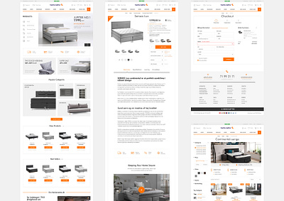 Magento 2. Website design for Bedrenaetter basovdesign bed bedding bedroom branding ecommerce ecommerce design homepage interior magento2 minimal orange responsive store ui uidesign uiux web webdesign website