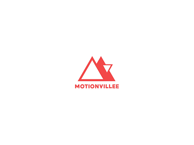 Motionvillee Logo Animation 2d animation animation branding design icon animation illustration logo logo animation minimal motion motion design motion graphics red ui animation
