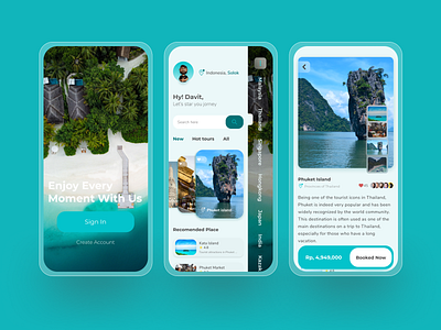 Tour & Travel Service - Mobile App app app design application apptravel design green mobile mobile ui service tour travel traveling ui ui design uidesign uiux ux uxdesign