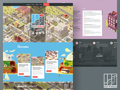 City-building Game Concept - Cityville computer game concept design game indesign video game web design website website design