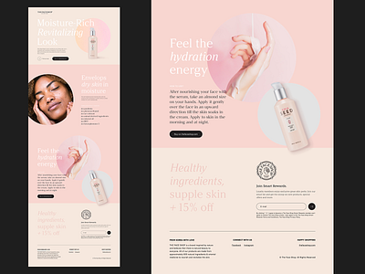 The Face Shop (Concept Landing Page) landing page skincare ui web