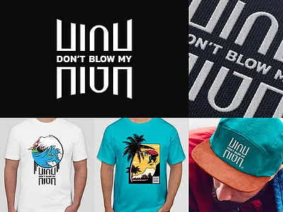 Dont Blow My High / Wear black brand branding design idea logo mark minimal symbol typography