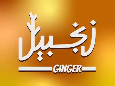 حبراير 21 اليوم السابع - زنجبيل ❤ artwork calligraphy design flat illustration vector vectorart