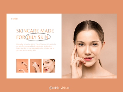 Website Design For Skincare Brand about figma landing page product design product page skincare skincare branding skincarewebsite ui webdesign webdesigner website concept