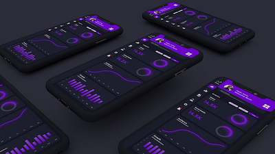 Dashee - Mobile Version (Dark) animation app branding design illustration illustrator typography ui ux vector website