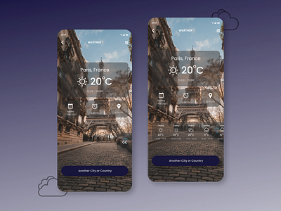 DailyUI 037 : Weather apps challenge daily ui dailyui design app design inspiration mobile apps ui ux design uidesign weather weather app web design