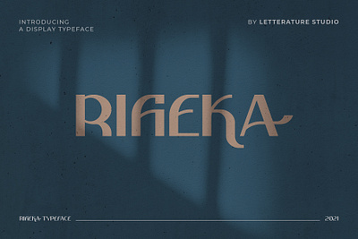 Rifieka - Modern Display Typeface app branding design elegant fonts type typeface typography ui ux