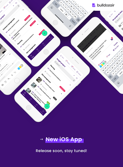 Bulldozair - New iOS App branding ui ux