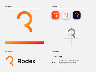 R modern logo appicon branding brandmark businesslogo gradientlogo icon illustration logo logo design logodesign logos logotype r gradient logo r letter logo r typography typography