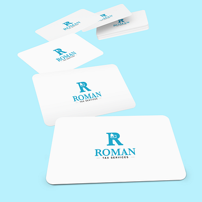 Roman Tax Services Logo Redesign branding custom design design icon illustration logo logo design typography vector