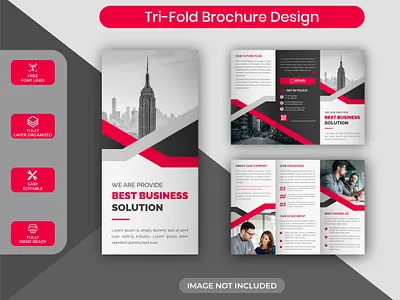 Creative Modern Corporate Business Trifold Brochure Design bifold brochure brand design brand identity brochure brochure design brochure template business commercial corporate creative design flyer graphic design modern design trifold trifold brochure