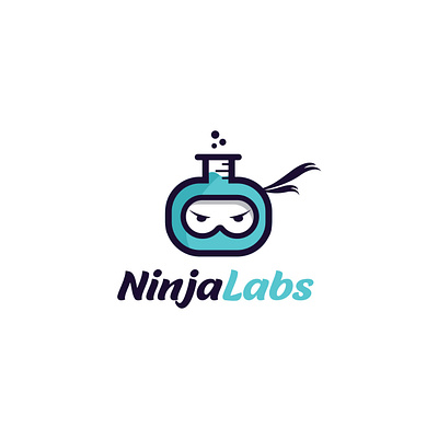 ninja labs art branding creative creative design design designer designs dribbble dribble graphic design icon ideas illustration illustrator inspiration laboratory labs logo ninja vector