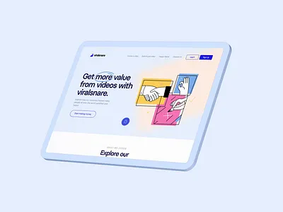 Viral Snare | Website Internal Page branding clean design landing minimal page ui uidesign uiux ux uxdesign website