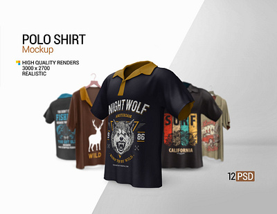 Polo Shirt Mockup 3d apparel clothing colorable design fashion highres male male polo mockup multi side pattern photo photo realistic polo mock up polo mockup polo shirt product