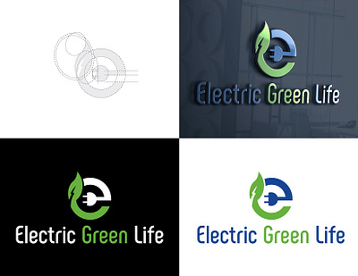 Electric Green Life Logo Design brand identity branding branding design branding designer business lgo company logo custom logo electric logo eye catching logo food logo green life logo logo design logo designer logo maker minimal logo modern logo nature logo restaurant logo unique logo