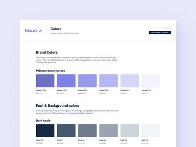 Educult - Styleguides design system educult tv figma figma design system figma styleguides free design system free ui kit ipad app kids application kids tv app parent app product design app style guides styleguides tv app