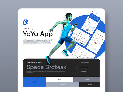 YoYo App Concept adobexd beep clean ui creative dashboard ui fitness app graphic design health app minimal modern design motion design product design running app shuttle ui user experience design user interface design ux visual design yoyo