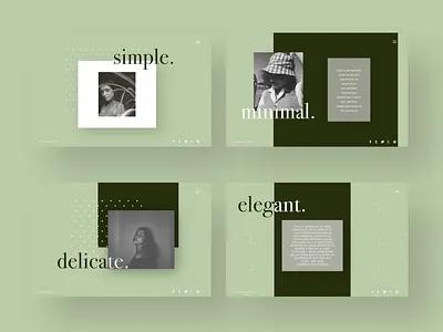 Minimal Green adobexd design minimal mockup prototype typography ui ux vector website design