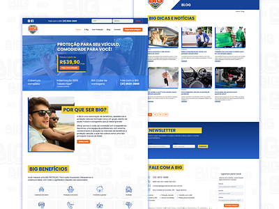 Big Proteção Veicular interaction interface ui ui design visual design web web design website