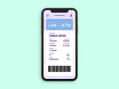 DailyUI - 024 - Boarding Pass app daily 100 challenge dailyui dailyuichallenge design graphic design icon ui ux web