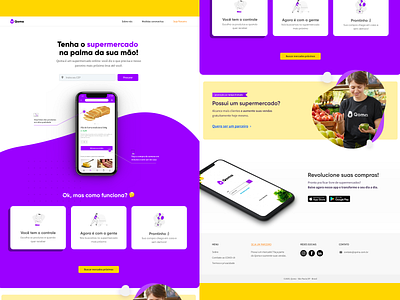 Qoma - Grocery Delivery | Landing Page delivery design grocery landing page ui