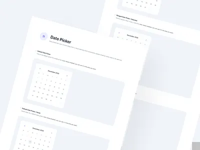 Stellar Design System: Date Picker calendar clean components date date picker default date picker design design system detailed extended date picker figma modern pixel perfect stellar stellar design system ui ux