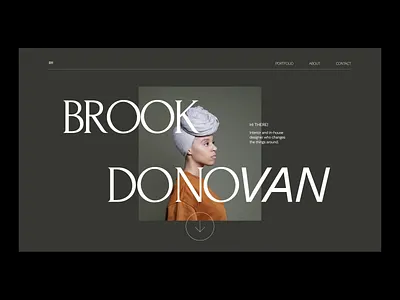 Brook Donovan website. design graphic grid layout minimal minimalist modern simple type typogaphy ui visual art visualdesign visuals web webdesign website website header