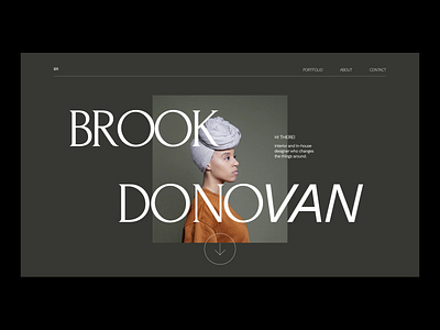 Brook Donovan website. design graphic grid layout minimal minimalist modern simple type typogaphy ui visual art visualdesign visuals web webdesign website website header