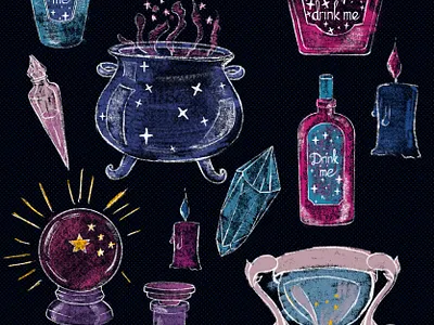 magic pack art artwork digitalart illustraion illustration illustration art illustrations magic procreate witch