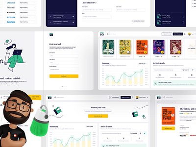 Consumer Dashboard design illustration web