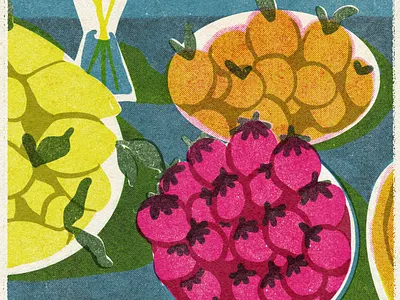 Quick Sunday Doodle II digital art illustration procreate still life truegrittexturesupply