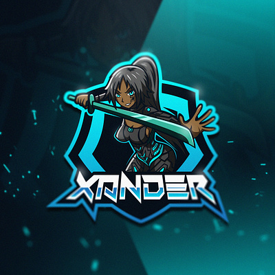 XANDER branding esport esportlogo gaming gaming logo human illustration illustrator logo logo design mascot logo twitch vector