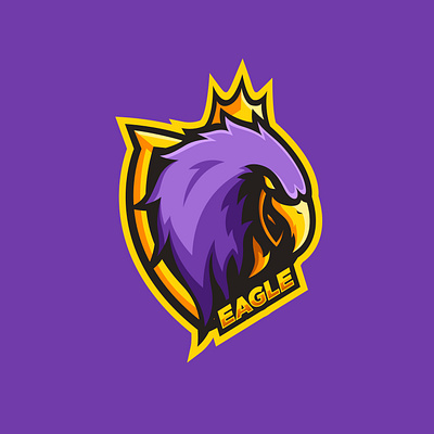 POLISH EAGLE branding eagle esport esportlogo gaming gaming logo illustration illustrator logo logo design mascot logo purple purple logo stream vector vector art