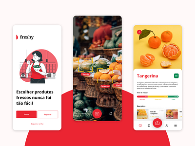Food Freshness App app clean design figma food food and drink food app foodie illustration scan scanner ui ux