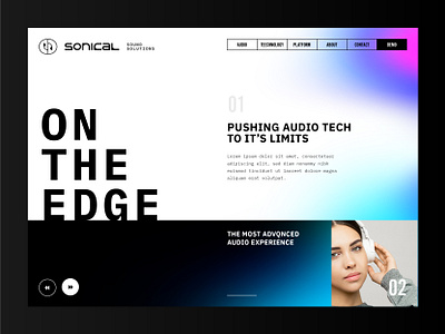 Sonical Web Design Concept