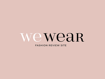 we wear fashion site logo fashion fashion brand fashion logo logo logo design logodesign logotype logotype design logotypedesign logotypes type design typography typography logo