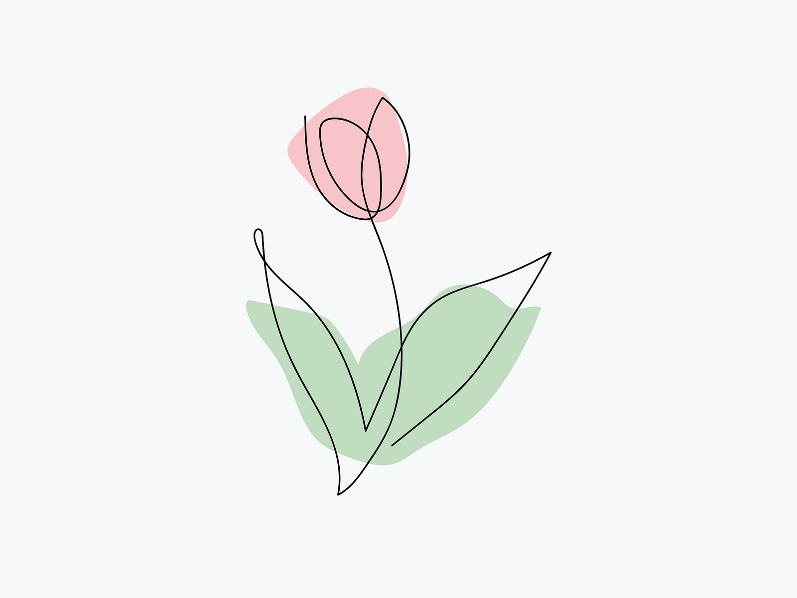 Minimal Flower! by Ati on Dribbble