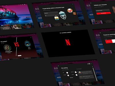 Netflix Quest - Random Play design figma gamification gaming netflix ranking series tv ui ux watch webdesign