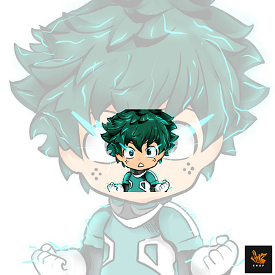 Midoriya Izuku Emote anime boku no hero academia emote emotes illustration manga midoriya izuku streamer twitch