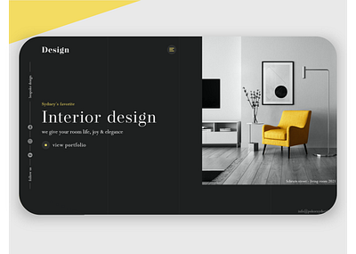 Interior design company design header interiordesign ui webdesign