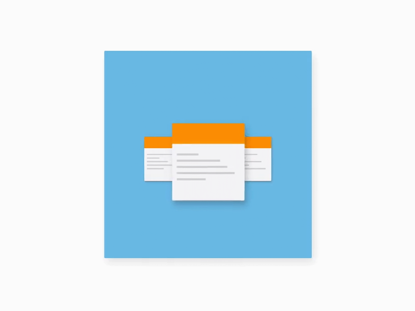 Switching Documents animated design ui