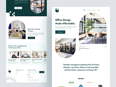 Interior Landing Page agency landing page clean ui cleandesign e commerce ecommerce interior interior architecture interior design interiordesign landing page minimal design trending design userinterface design web design